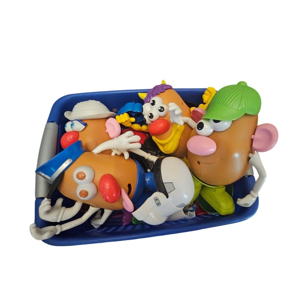 Playskool Mr Potato Head Lot 4 Bodies Star Wars Parts Blue Storage Basket Toy